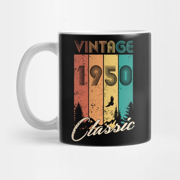 70th Birthday Gift 70 years Vintage 1950 Men Women by CheesyB